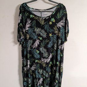 Terra & Sky 2x Tropical Beach Cover Up Dress